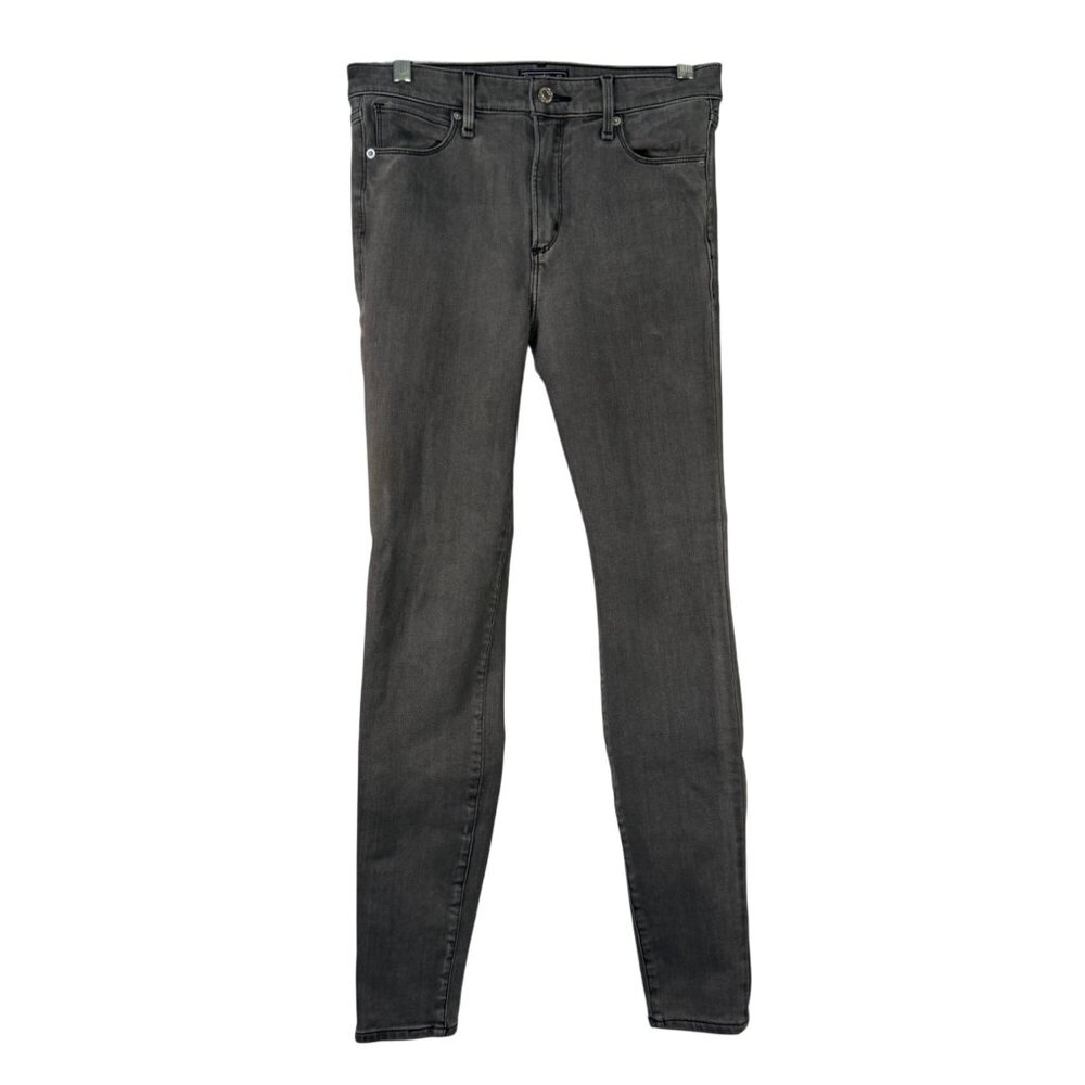 Abercrombie & Fitch Simone High Rise Super Skinny Jeans Size 4R Gray Denim